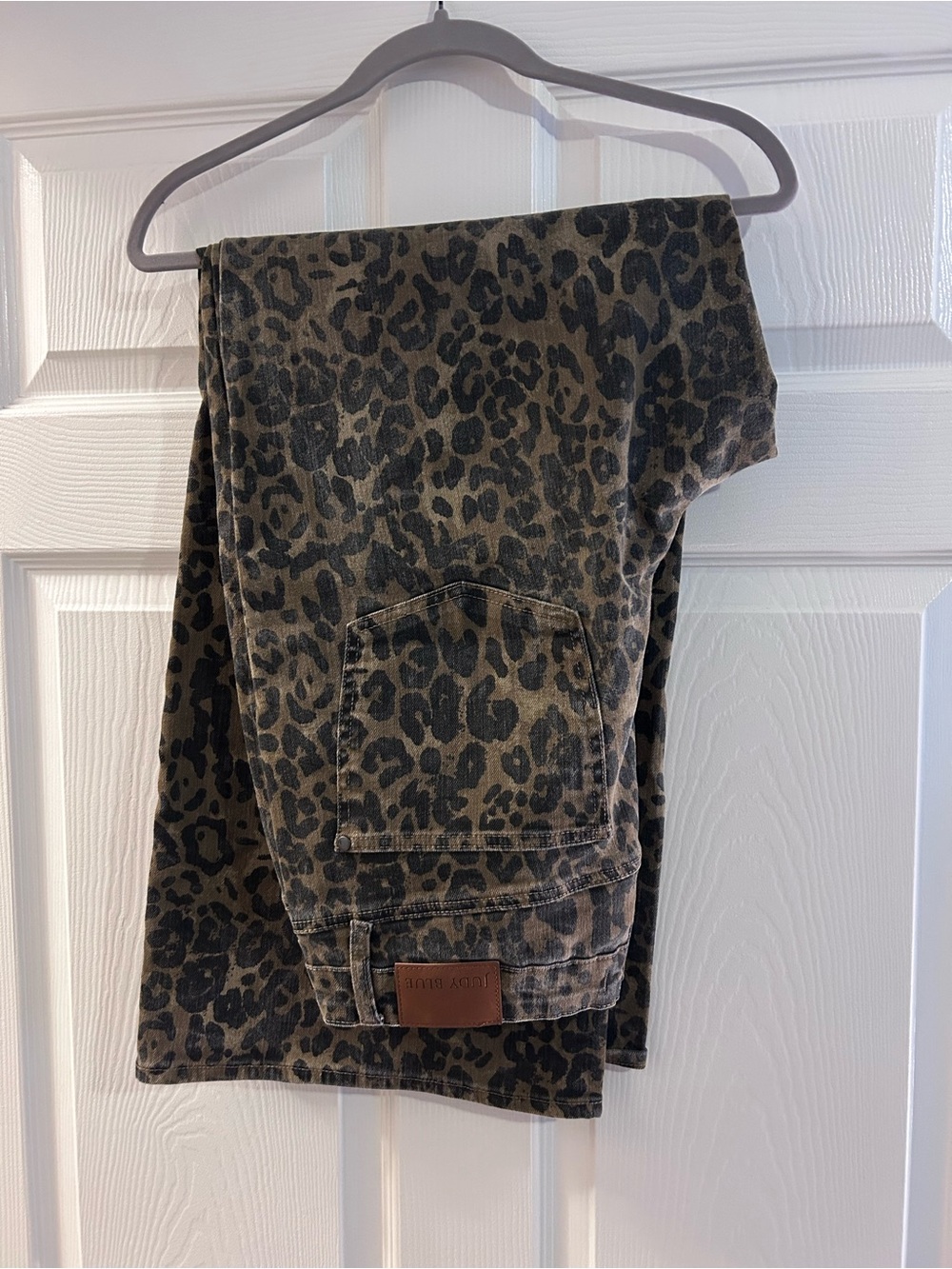 Judy Blue Retro Wide Leg Leopard Pants